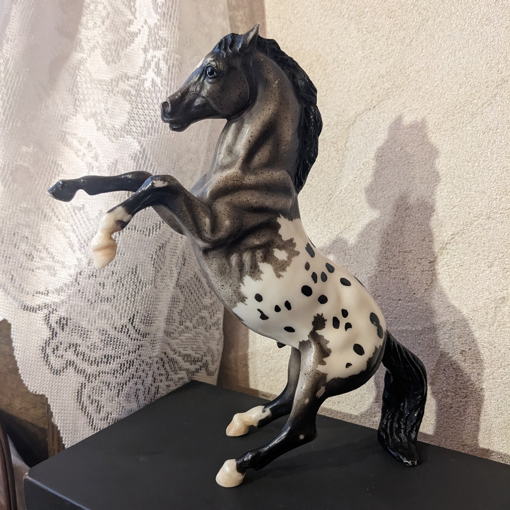 Breyer Horse 681 Rearing Appaloosa Stallion Blue Roan Blanket